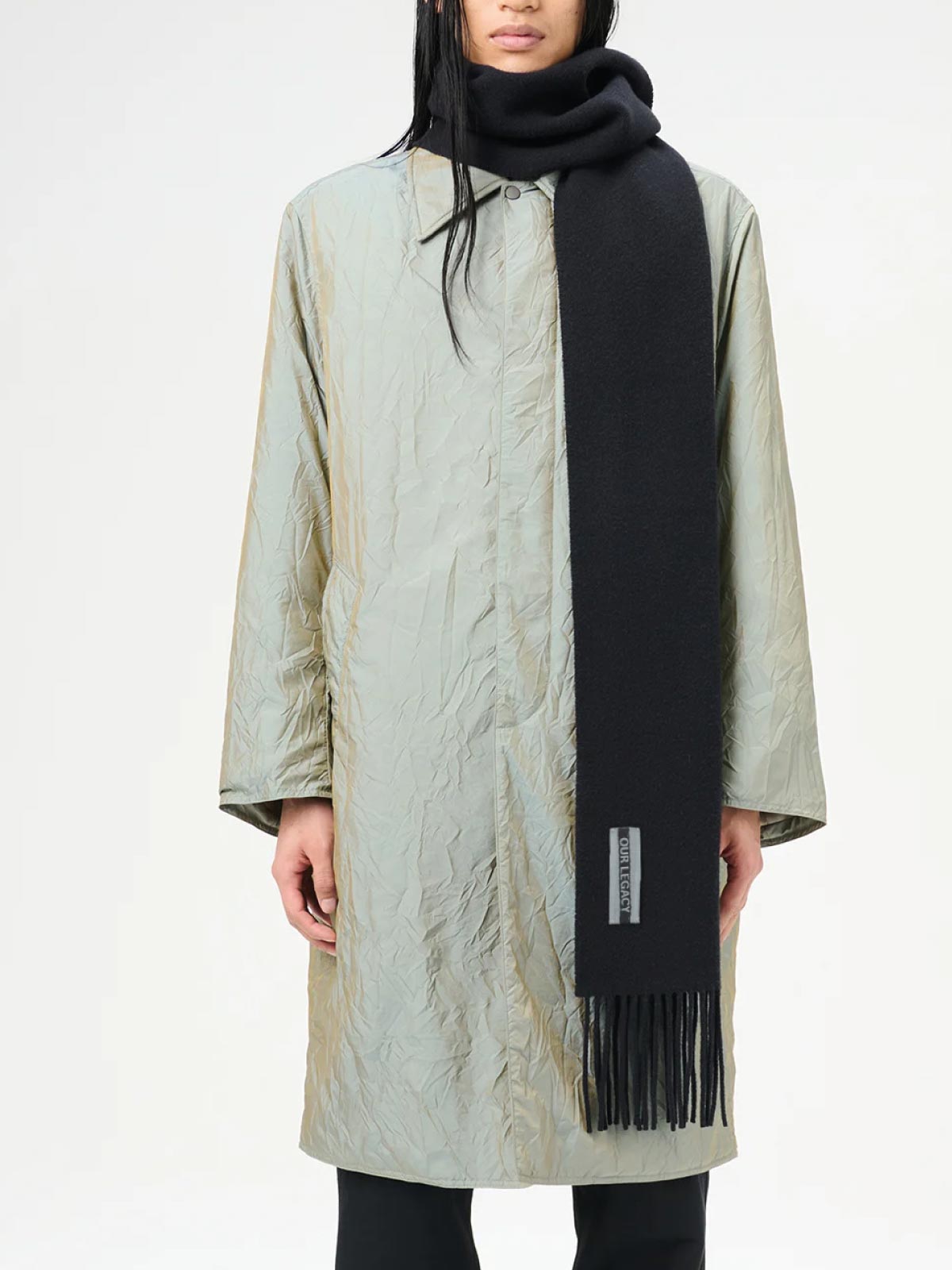 OUR LEGACY FROSS SCARF / BLACK FAKE FUR（Our Legacy - Floss